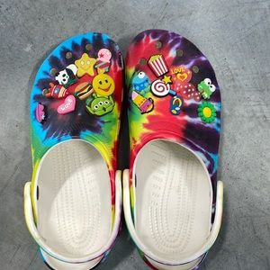 Tye Die Crocs Size Women 9/ Men 7.